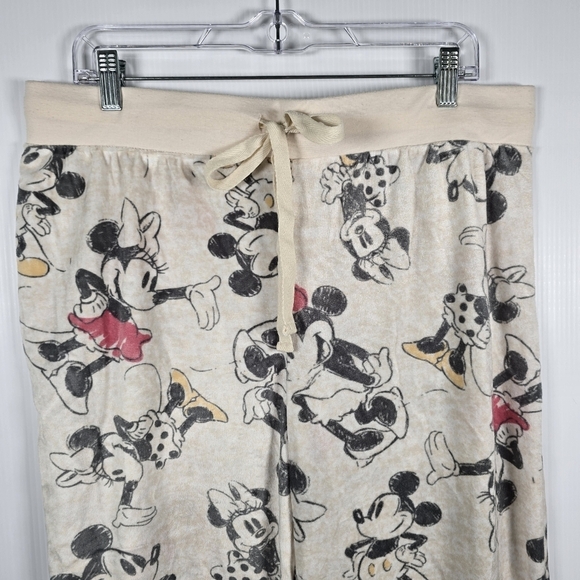 Disney's Mickey Mouse Women's Fleece Pajama Long Pants Size XL Velvety Soft - Picture 3 of 10